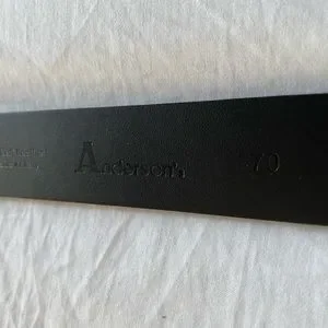 Anderson’s Silver Metallic Leather Belt. Size 70. NEW! Anderson main image 3